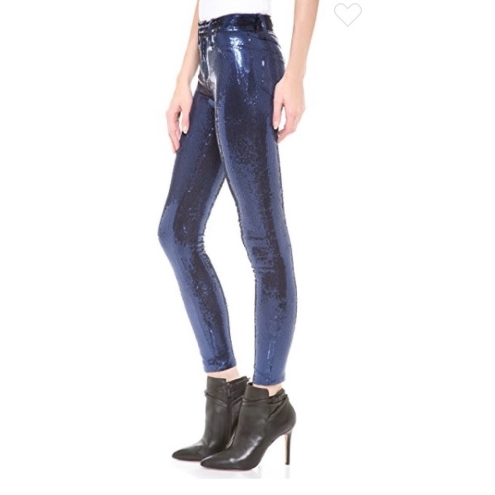 Wildfox Raquel blue sequined pants